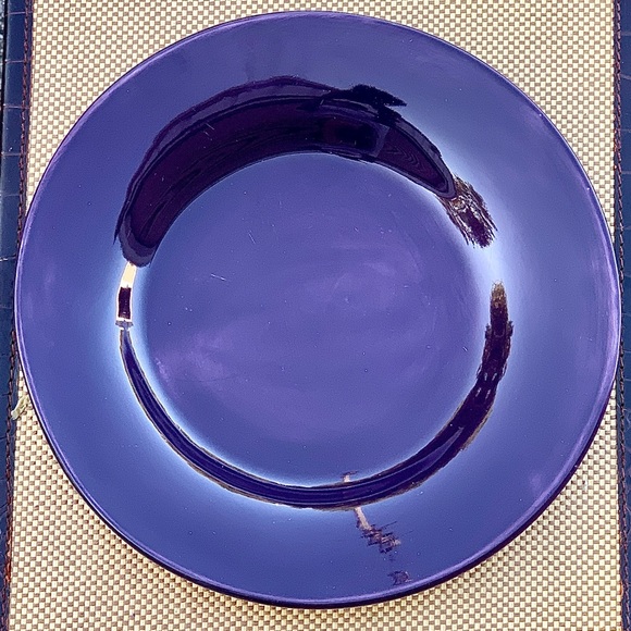 Pottery Barn SAUSALITO Fig Purple Glazed Earthenware Dinner Plate - Picture 6 of 16